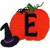 Pumpkin Uppercase Letter E
