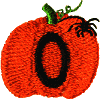 Pumpkin Uppercase Letter O
