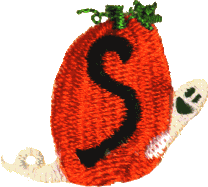 Pumpkin Uppercase Letter S