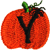 Pumpkin Uppercase Letter Y