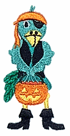 Halloween Bird w/ Pumpkin
