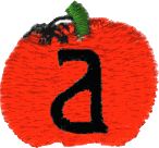 Pumpkin Lowercase Letter a