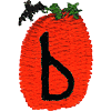 Pumpkin Lowercase Letter b