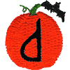 Pumpkin Lowercase Letter d