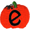 Pumpkin Lowercase Letter e