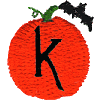 Pumpkin Lowercase Letter k
