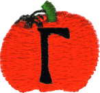 Pumpkin Lowercase Letter r
