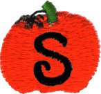 Pumpkin Lowercase Letter s
