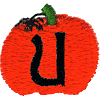 Pumpkin Lowercase Letter u