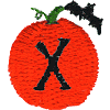 Pumpkin Lowercase Letter x