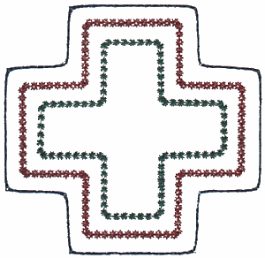 Simple Stitch Cross Element