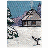 Winter Cabin View