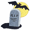 Bat with Tombstone