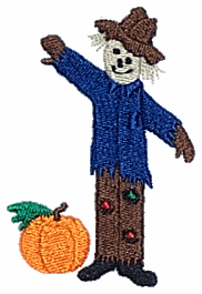 Scarecrow with Pumpkin