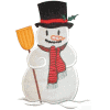 Applique Snowman, smaller