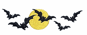Bats w/Full Moon Pocket Topper