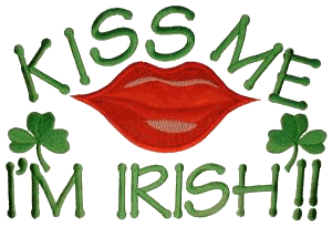 Kiss Me I'm Irish Appliqué / smaller