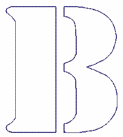 Reverse Letter B