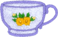 Teacup with Yellow Flowers