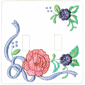 Floral Switchplate (Double)