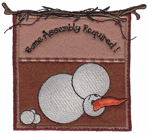 Assembly Required Window, Appliqué