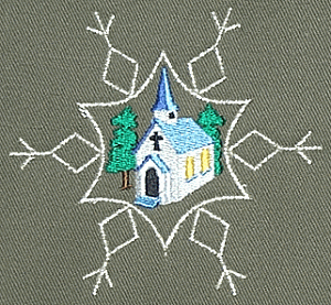 Church Inside Snowflake