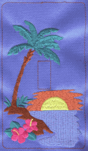 Island Sunset Switchplate (Single)