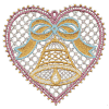 Bell Heart Ornament, Medium