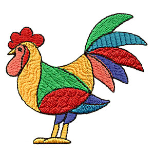 Patterned Rooster