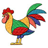 Patterned Rooster