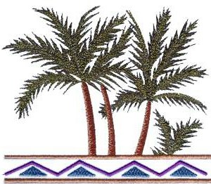 Large Palm Trees (Left)