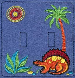 Dinosaur Switchplate (Double)