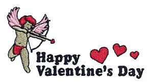 Cupid with Happy Valentine's Day Pocket Topper