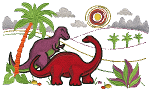Dinosaur Scene 1 (Large)