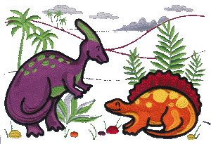 Dinosaur Scene 2 (Large)