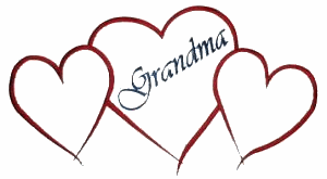 Grandma Hearts Outline, smaller