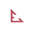 Right Slant Triangle Letter E