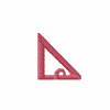 Right Slant Triangle Letter Q