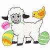 Lamb with Easter Eggs