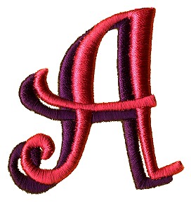 Funky Puff Letter A