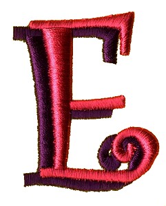 Funky Puff Letter E
