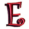 Funky Puff Letter E