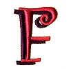 Funky Puff Letter F