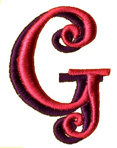 Funky Puff Letter G