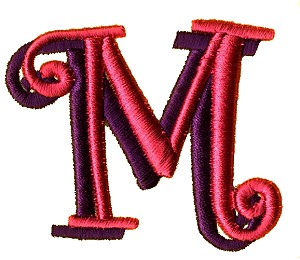 Funky Puff Letter M