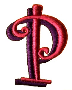 Funky Puff Letter P