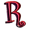 Funky Puff Letter R