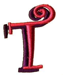 Funky Puff Letter T