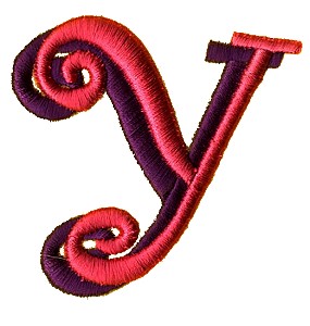 Funky Puff Letter Y