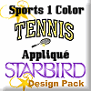 Sports 1 Color Appliqué